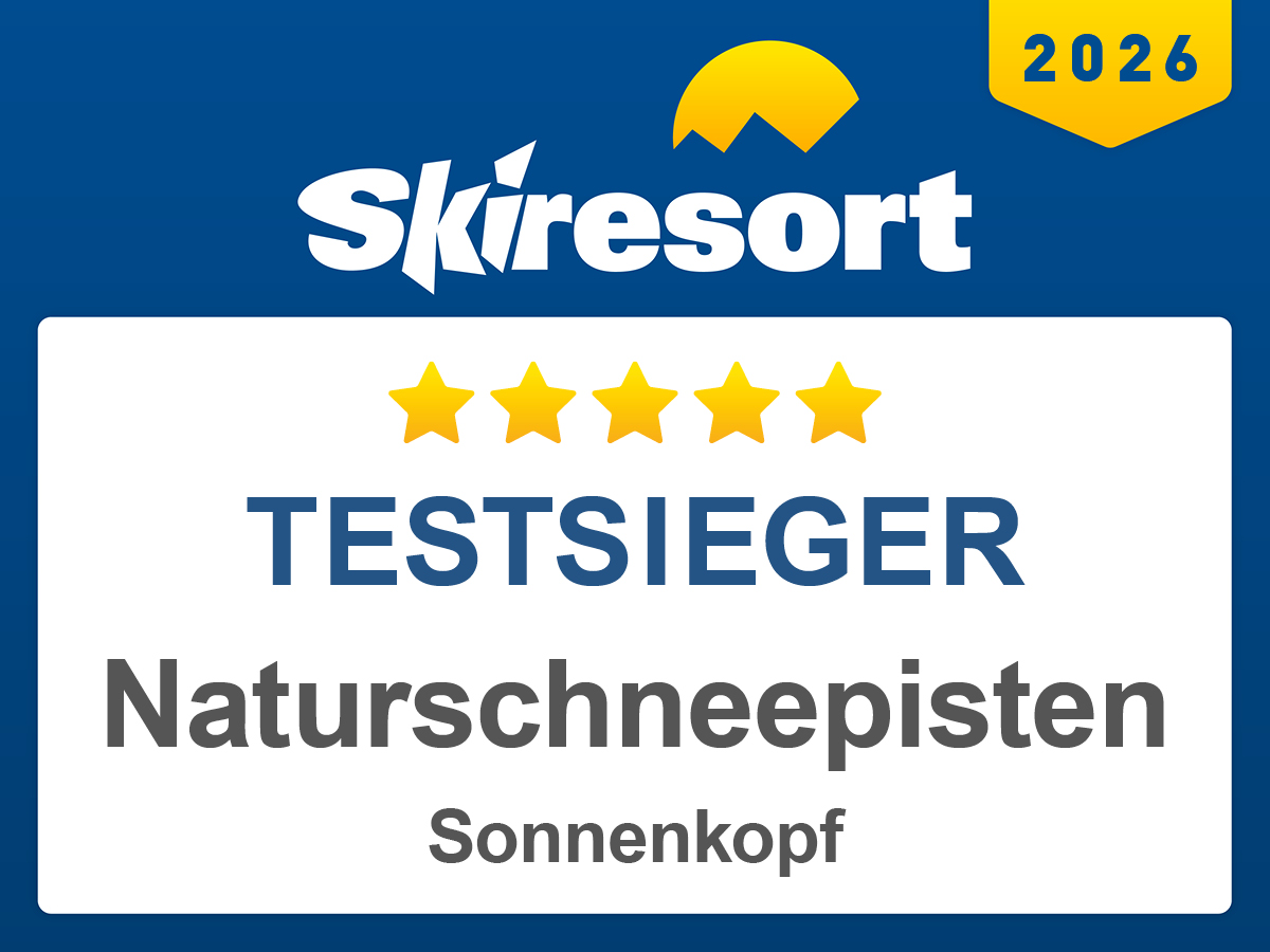 Skiresort Testsieger 2026 – Naturschneepisten Sonnenkopf